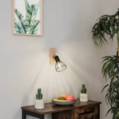 Envostar Aria wandlamp eiken geolied, 1-lamp