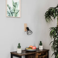 Envostar Aria wandlamp eiken geolied, 1-lamp