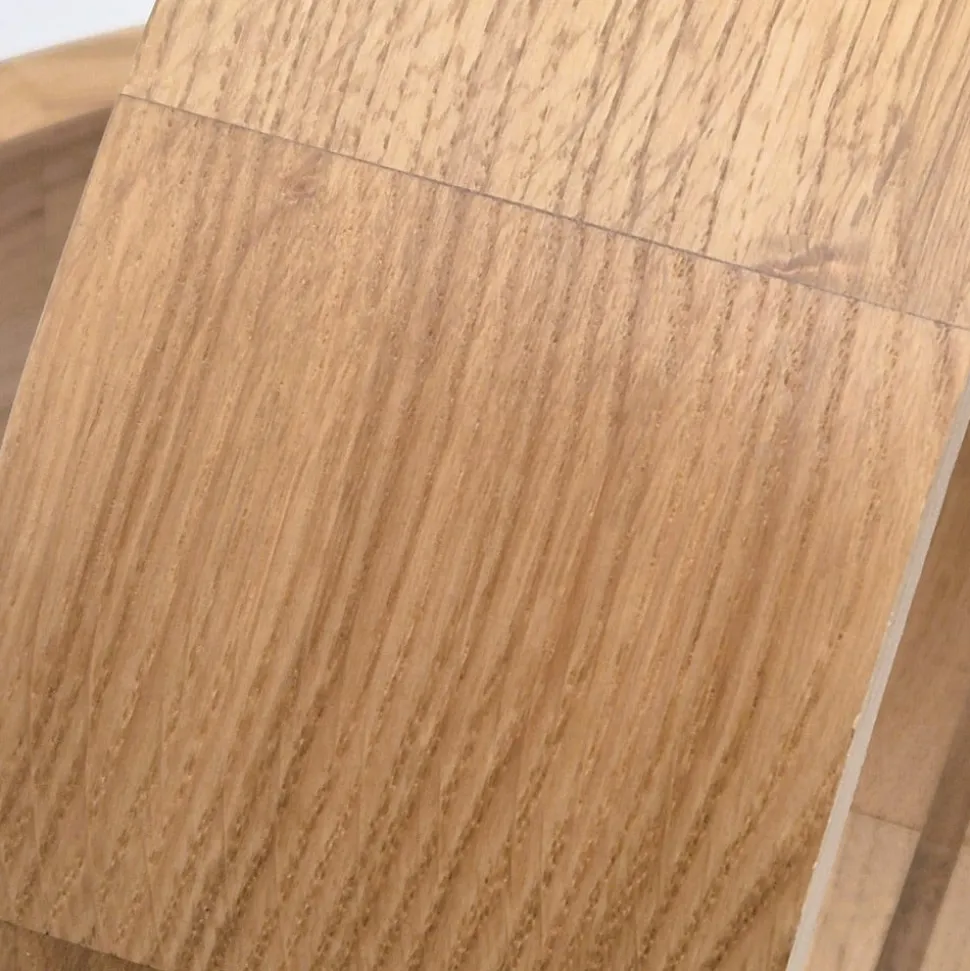 Envostar Caspian plafondlamp, Ø 27 cm, IP54, eiken