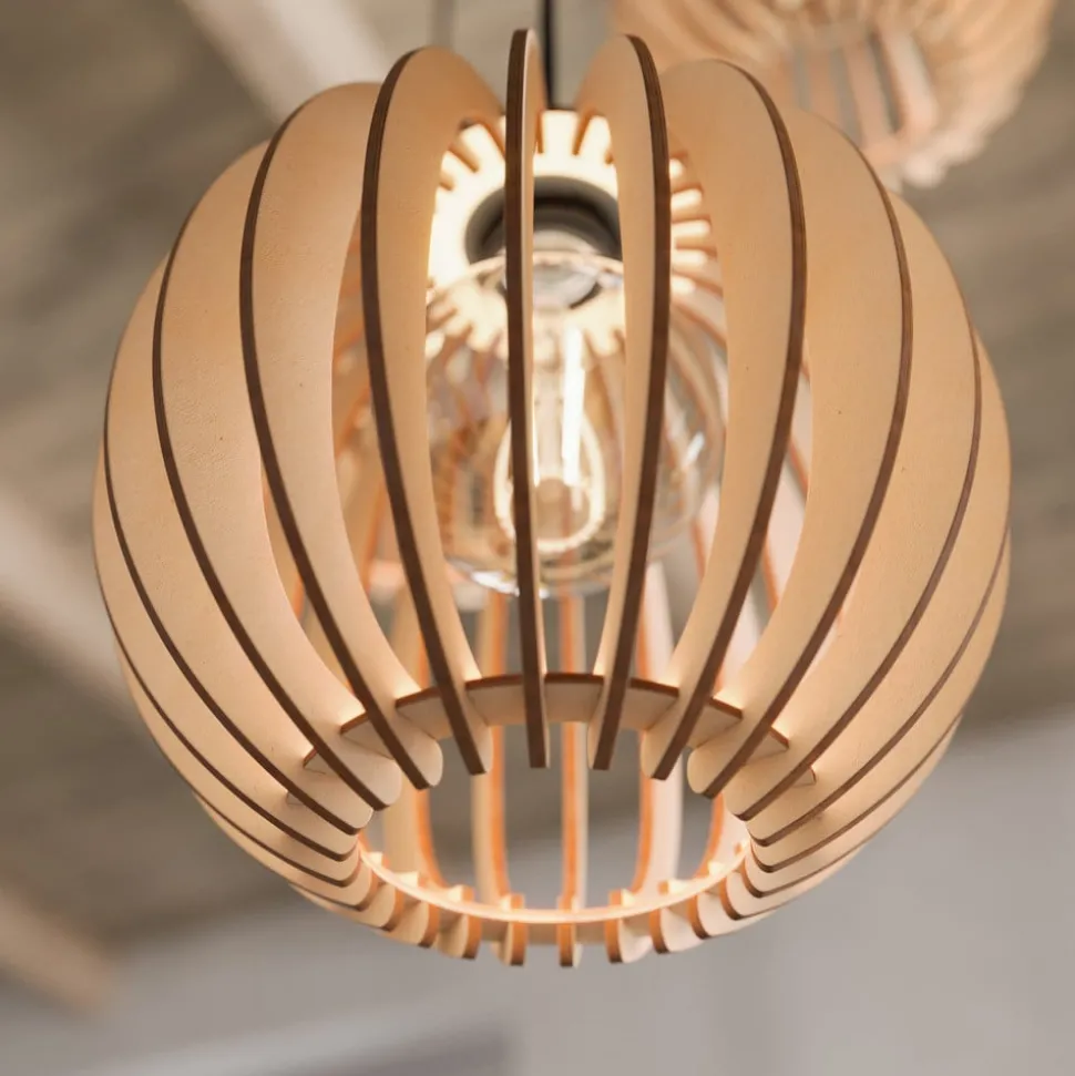 Envostar Clay hanglamp berkenmultiplex 3-lamps rond