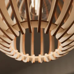 Envostar Clay hanglamp, berkenmultiplex, 4-lamps