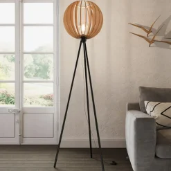 Envostar Clay vloerlamp, metaal/berkenmultiplex