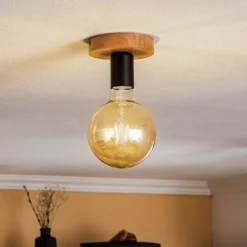 Envostar Esan plafondlamp beukenhout 1-lamp