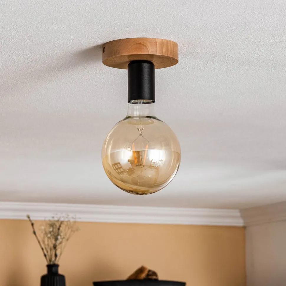 Envostar Esan plafondlamp beukenhout 1-lamp