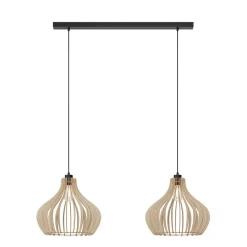 Envostar Faje hanglamp, berkenmultiplex, 2-lamps