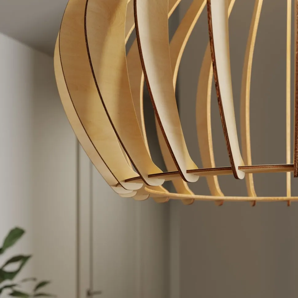 Envostar Faje hanglamp, berkenmultiplex, 2-lamps