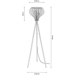 Envostar Faje vloerlamp van berkenmultiplex