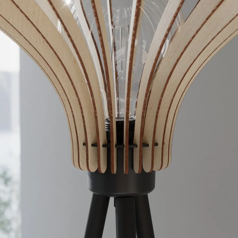 Envostar Faje vloerlamp van berkenmultiplex