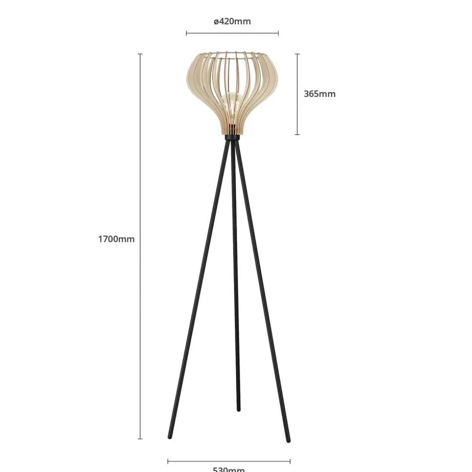 Envostar Faje vloerlamp van berkenmultiplex