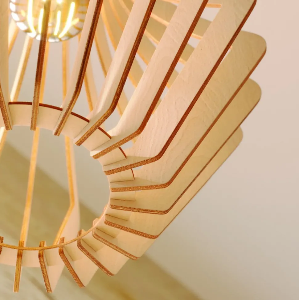 Envostar Floj hanglamp, berkenmultiplex, Ø 30cm