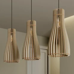 Envostar Furn hanglamp, berkenmultiplex, 3-lamps