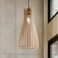 Envostar Furn hanglamp, berkenmultiplex, 1-lamp