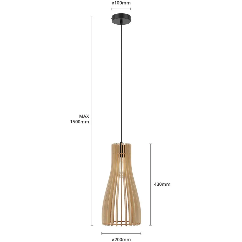 Envostar Furn hanglamp, berkenmultiplex, 1-lamp