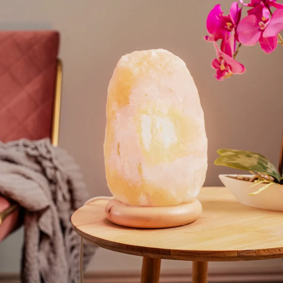 Envostar Harmony zoutlamp naturel voet 23-26cm