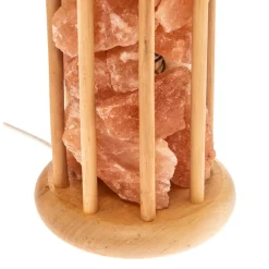 Envostar Harmony zoutlamp met lichtgekleurde houten kooi