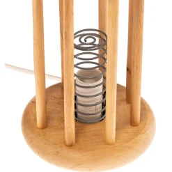 Envostar Harmony zoutlamp met lichtgekleurde houten kooi