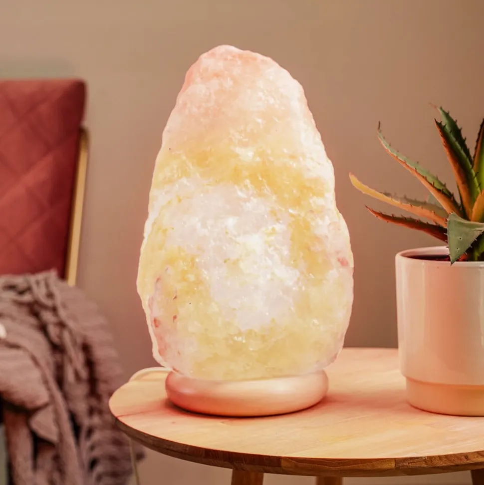 Envostar Harmony zoutlamp naturel voet 26-30cm