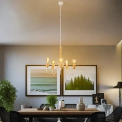 Envostar Joiy kroonluchter, 5-lamps, wit