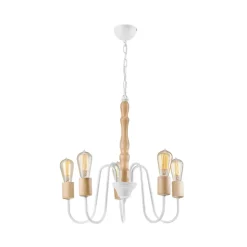 Envostar Joiy kroonluchter, 5-lamps, wit