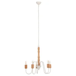 Envostar Joiy kroonluchter, 5-lamps, wit