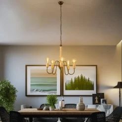 Envostar Joiy kroonluchter, 5-lamps, zwart