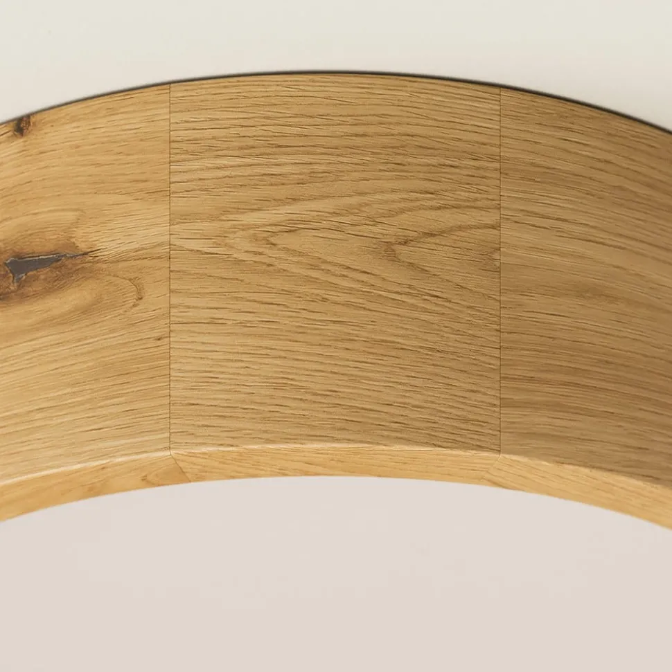 Envostar Kerio plafondlamp, Ø 27 cm, eikenhout naturel