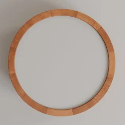 Envostar Kerio plafondlamp Ø 27 cm rustiek grenen