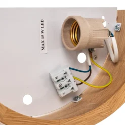 Envostar Kerio wandlamp, 27,5 cm, eiken naturel