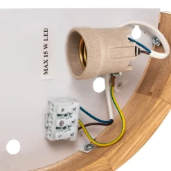 Envostar Kris wandlamp 27,5cm breed eiken naturel