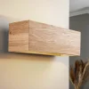 Envostar Kubiko wandlamp, eiken geolied