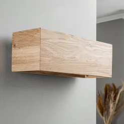 Envostar Kubiko wandlamp, eiken geolied