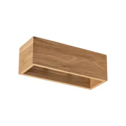 Envostar Kubiko wandlamp, eiken geolied