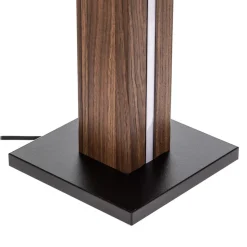 Envostar LED tafellamp in walnootfineer