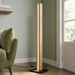 Envostar LED vloerlamp in eikenfineer