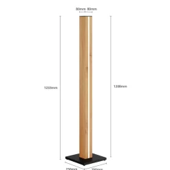 Envostar LED vloerlamp in eikenfineer