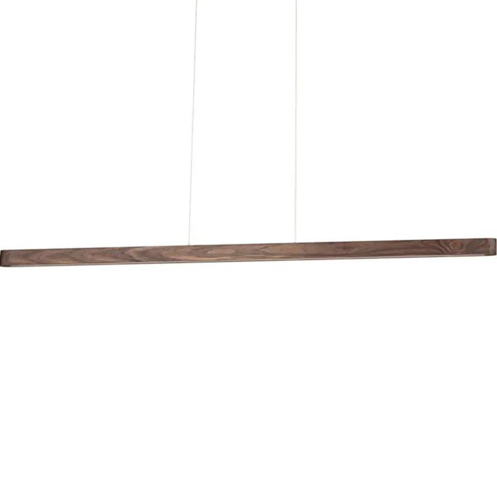 Envostar Lineo LED hanglamp donker grenen 135cm