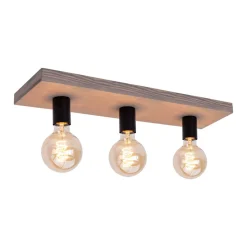 Envostar Lobo plafondlamp 3-lamps grenen grijs