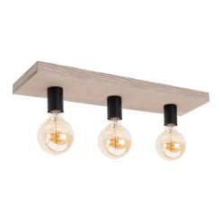 Envostar Lobo plafondlamp 3-lamps grenen grijs
