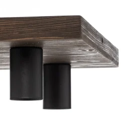 Envostar Lobo plafondlamp 6-lamps grenen grijs