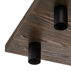 Envostar Lobo plafondlamp 6-lamps grenen grijs