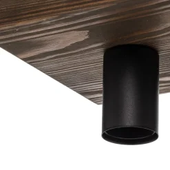 Envostar Lobo plafondlamp 2-lamps grenen walnoot