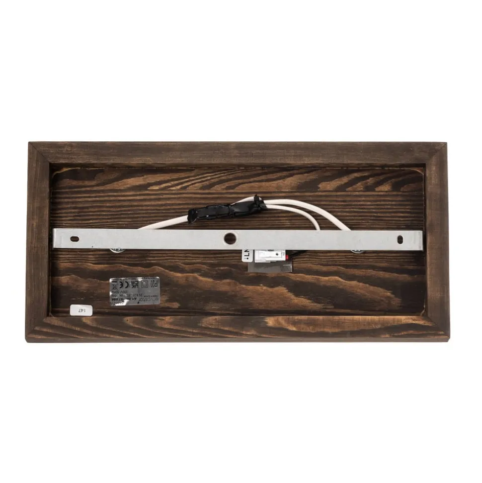 Envostar Lobo plafondlamp 2-lamps grenen walnoot