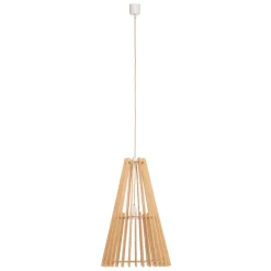 Envostar Lohr hanglamp, hout, kegelvormig Ø 39cm