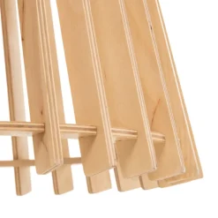 Envostar Lohr hanglamp, hout, kegelvormig Ø 39cm