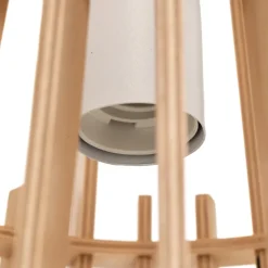 Envostar Lohr hanglamp, hout, kegelvormig Ø 39cm