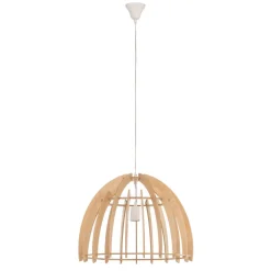 Envostar Lohr hanglamp van hout, halfrond Ø 50cm