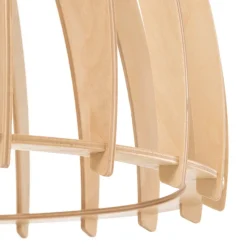 Envostar Lohr hanglamp van hout, halfrond Ø 50cm