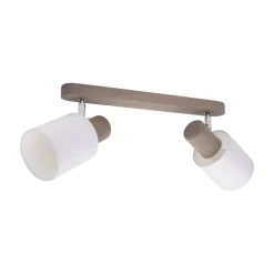 Envostar Nale 2 plafondlamp 2-lamps grenen grijs