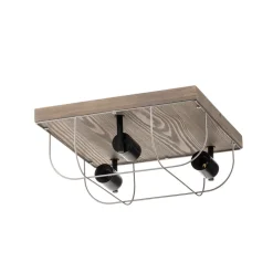 Envostar Neptuna plafondlamp, vierkant, 3-lamps.