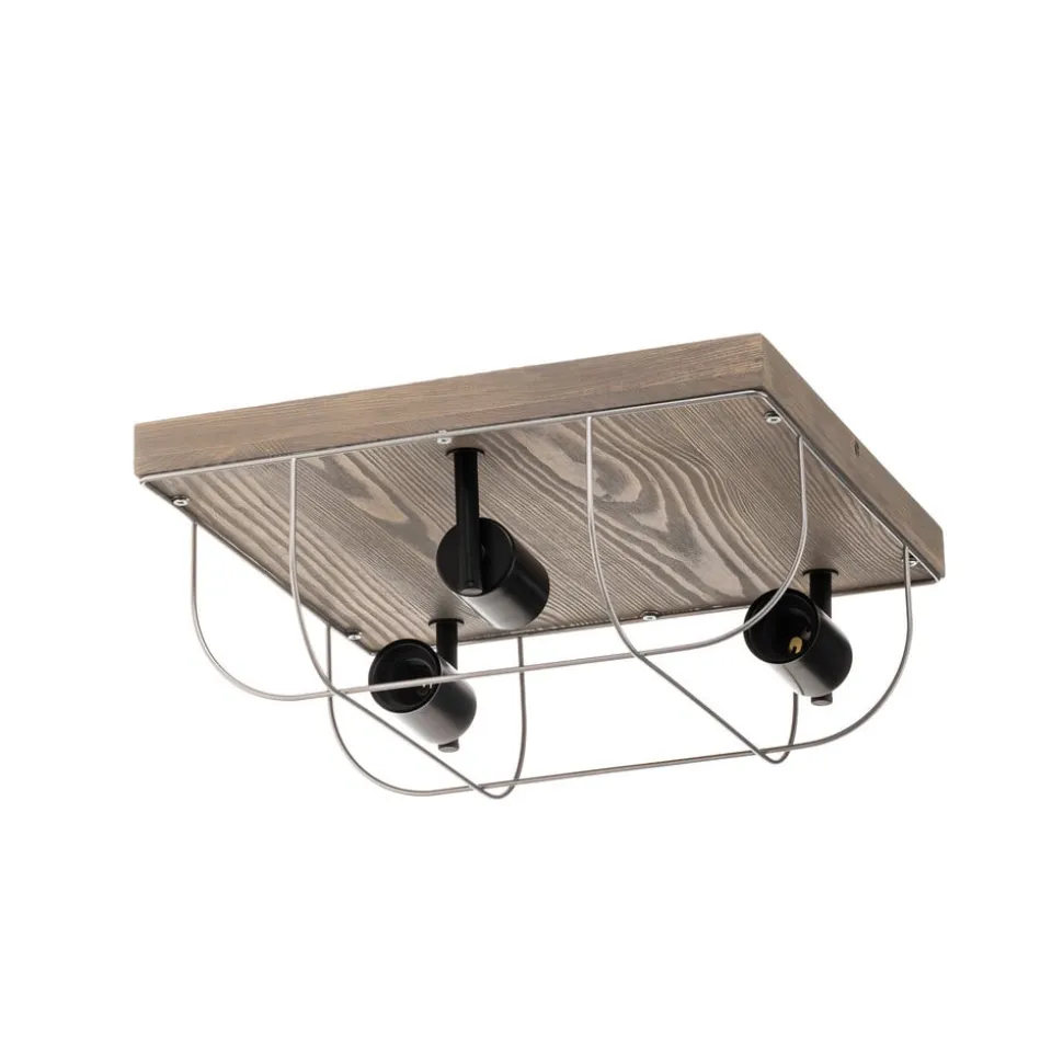 Envostar Neptuna plafondlamp, vierkant, 3-lamps.